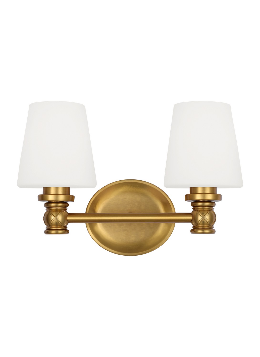 Burnished Brass Bathroom Vanity Light from the Xavierre Collection