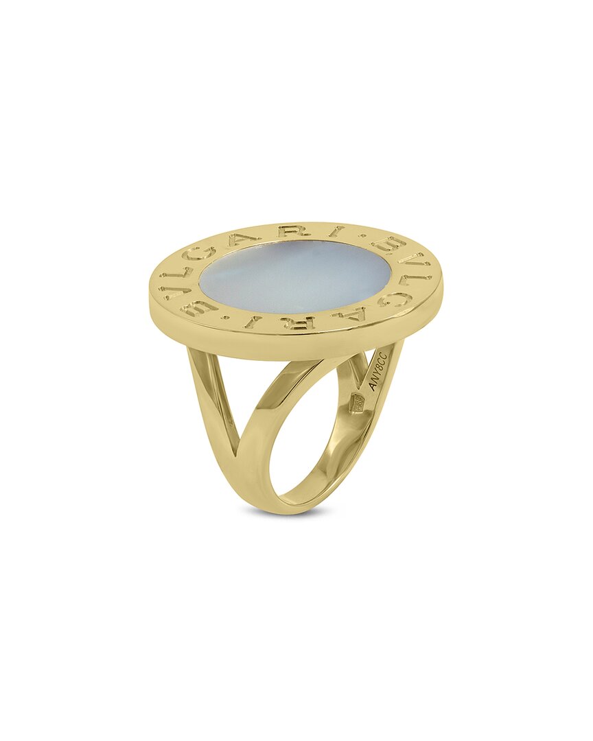 18K White Chalcedony Ring