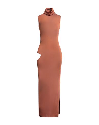 Woman Maxi dress Camel Size M/L Viscose