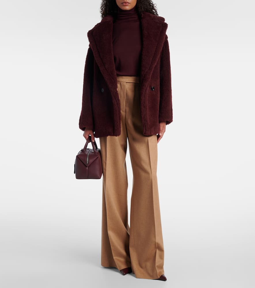 Olga apaca, wool and silk peacoat