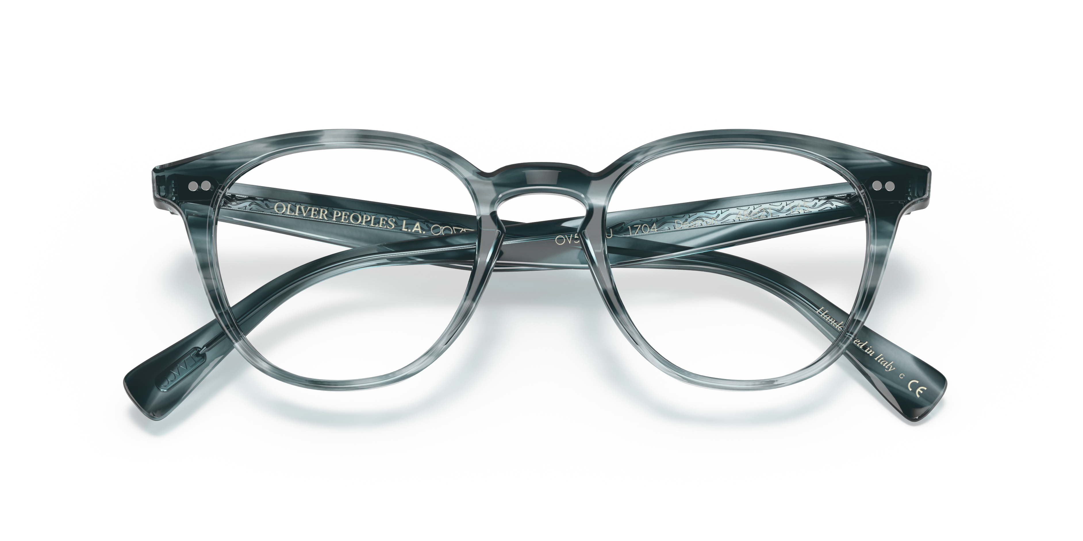 Oliver Peoples Unisex Oliver Peoples OV5454U DESMON 1704 Optical frames Acetate Blue Transparent Pantos Norma