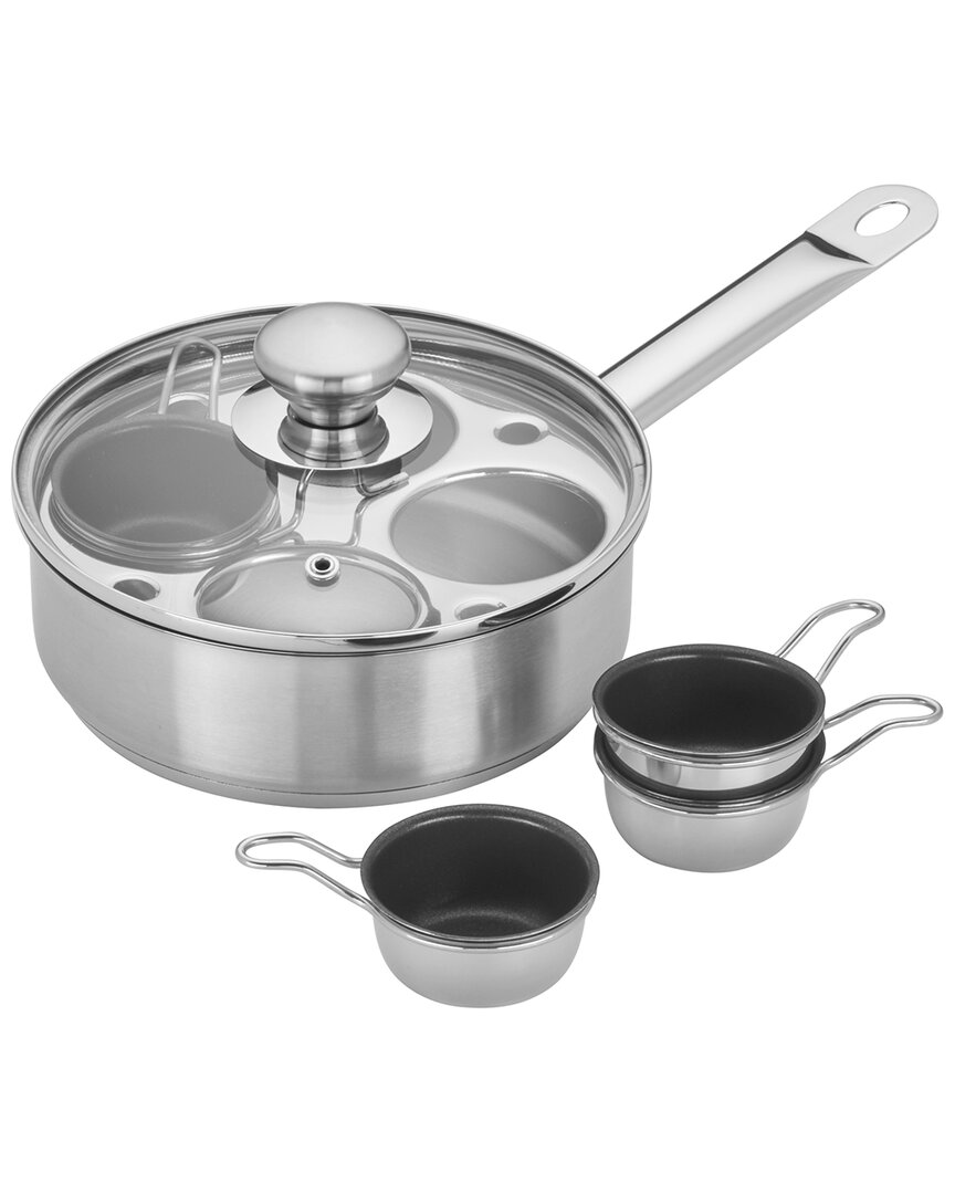Resto 4-Cup Stainless Steel Egg Poacher Set