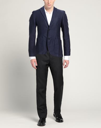 Man Blazer Navy Size 40 Cotton