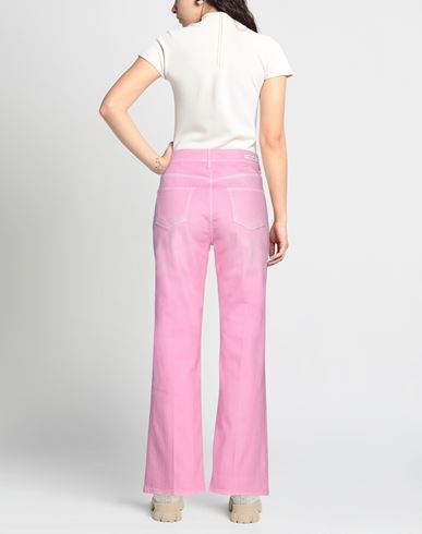 Woman Pants Pink Size 29 Cotton, Elastane
