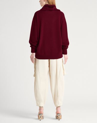 Woman Sweater Burgundy Size 10 Wool, Cashmere