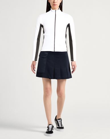 Woman Sweatshirt White Size L Polyester, Elastane