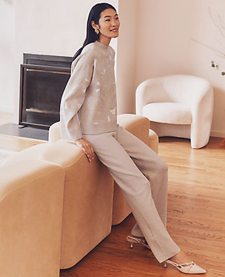 Ann Taylor The Petite Wide-Leg Sweater Pant