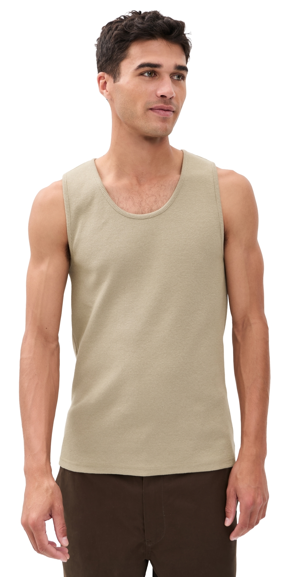 Rib Tank Top Sage