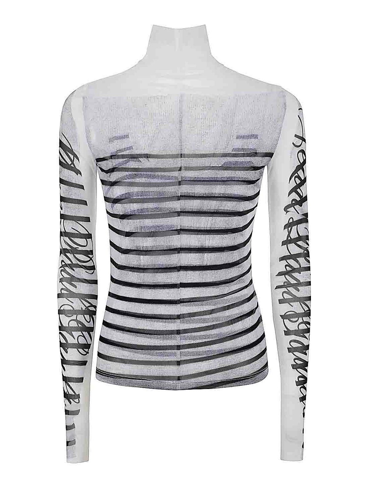 Spandex And Mesh Longsleeve Top