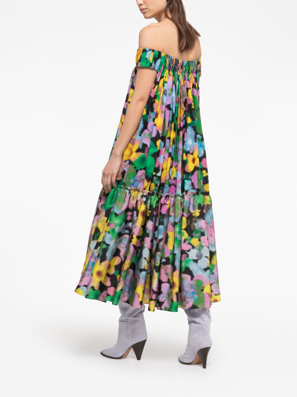 Az Factory With Lutz Huelle Off Shoulder Midi Dre