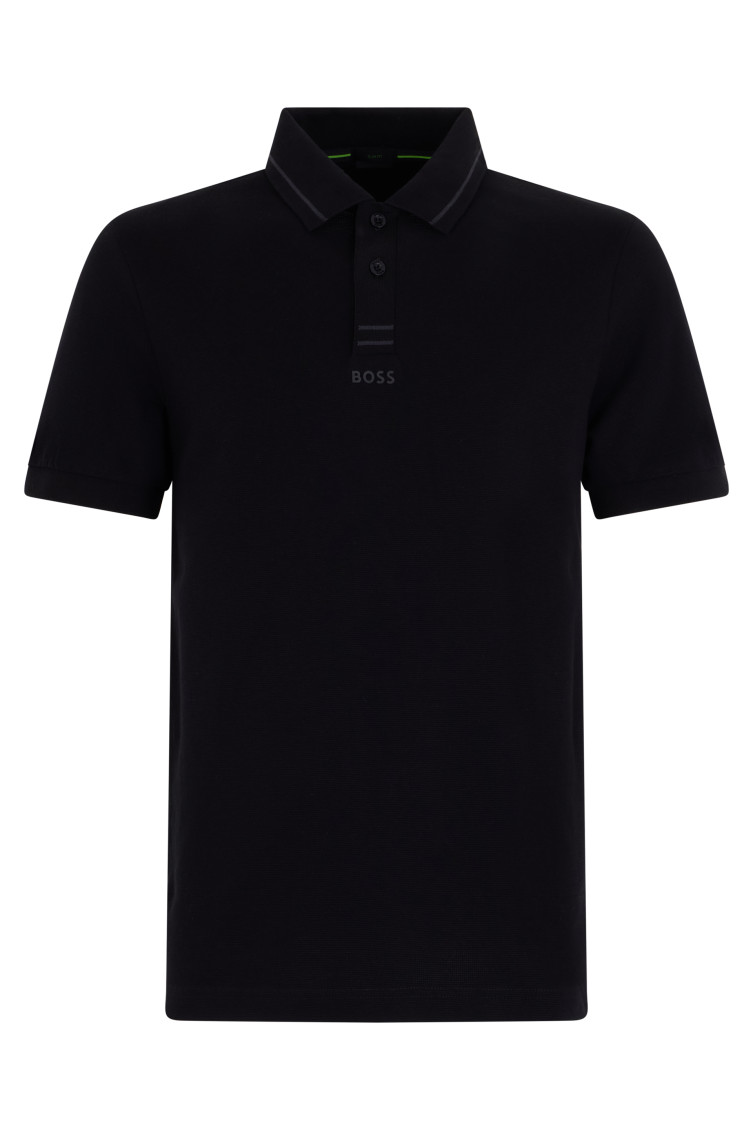 Black Shirt Collar Polos