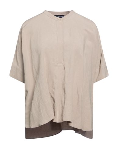Woman Top Taupe Size 4 Viscose, Linen