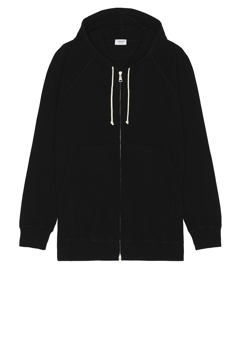 Ghiaia Cashmere HOODIE in Schwarz - Black. L also in M, S, XL/1X