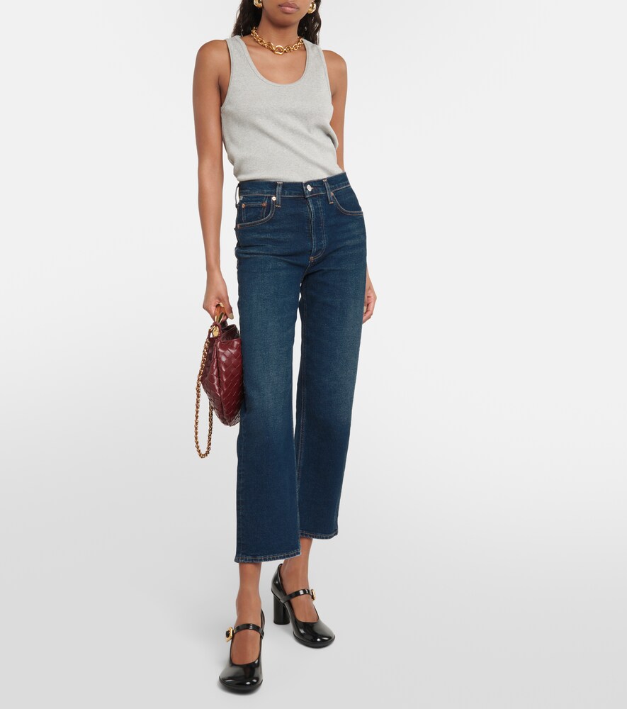 Florence high-rise wide-leg jeans