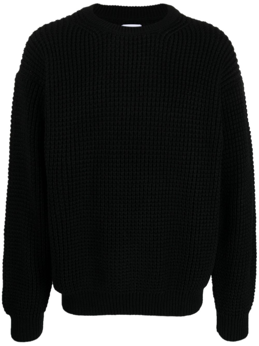 Chunky-knit crew-neck jumper