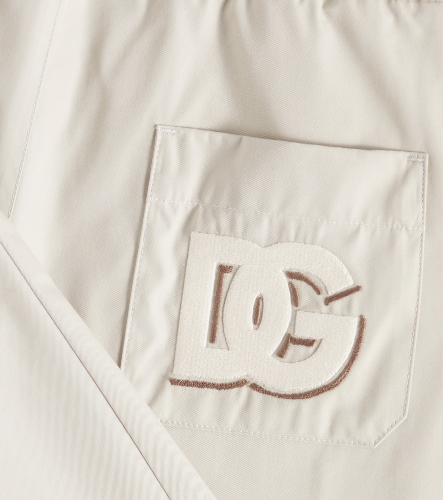 Dolce & Gabbana Kids Cotton-blend gabardine shorts