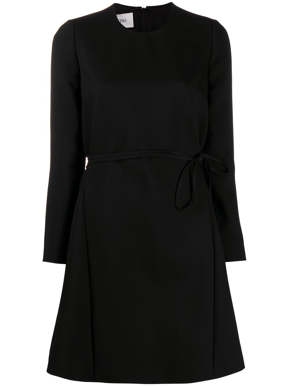 Valentino Garavani belted long-sleeve dress - Black