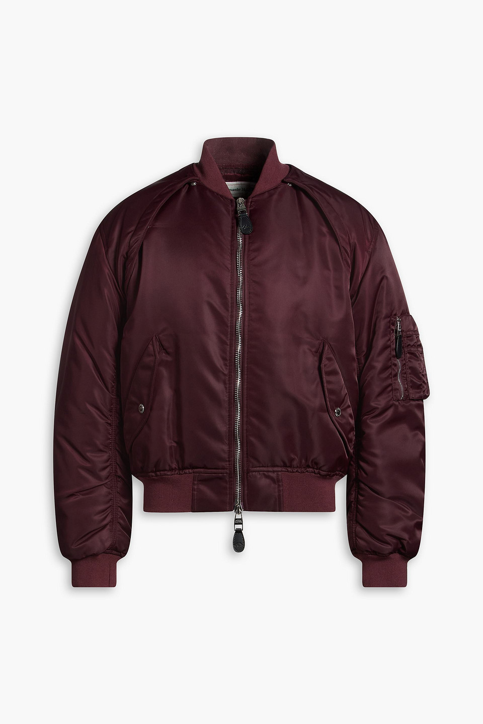 Shell bomber jacket - Burgundy - IT 50