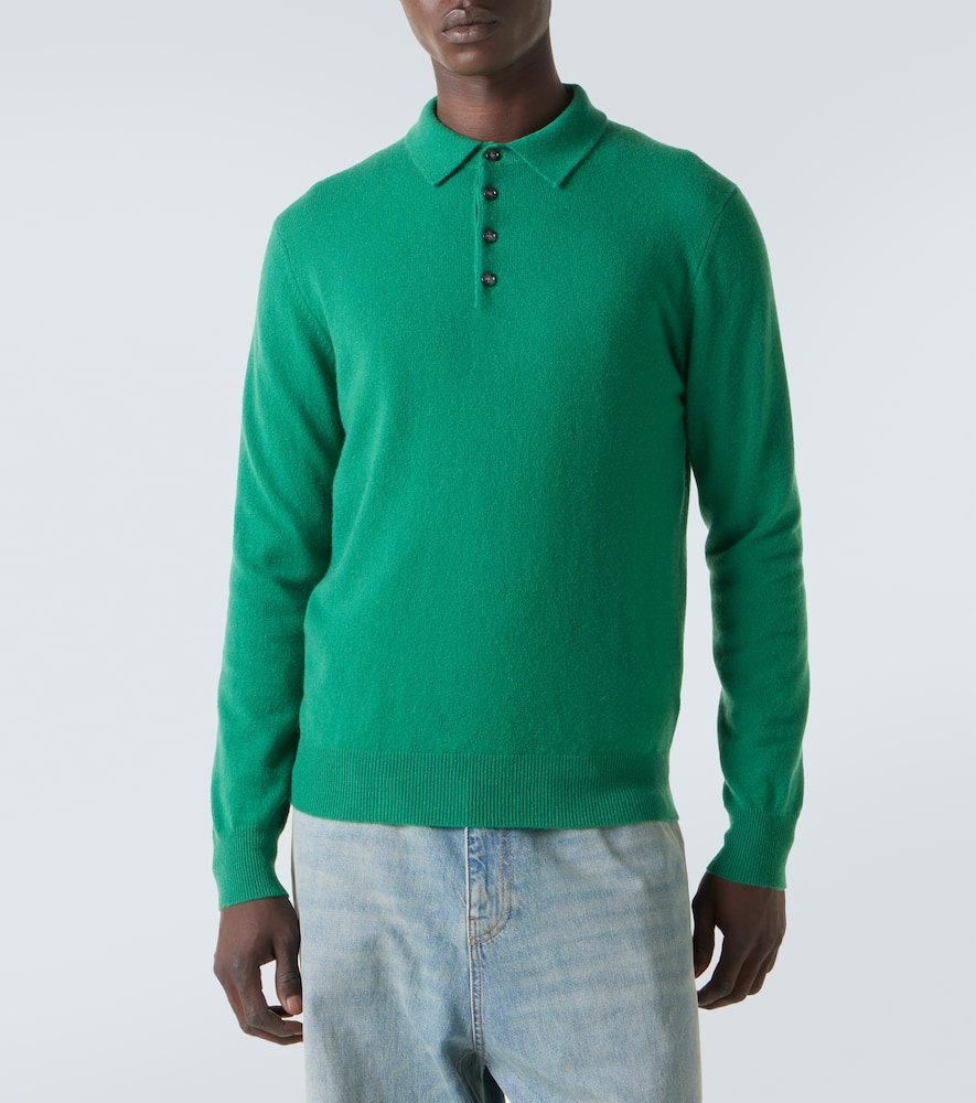 Cashmere polo sweater