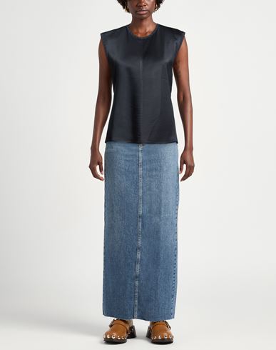 Woman Top Navy Size 8 Acetate, Viscose, Polyester