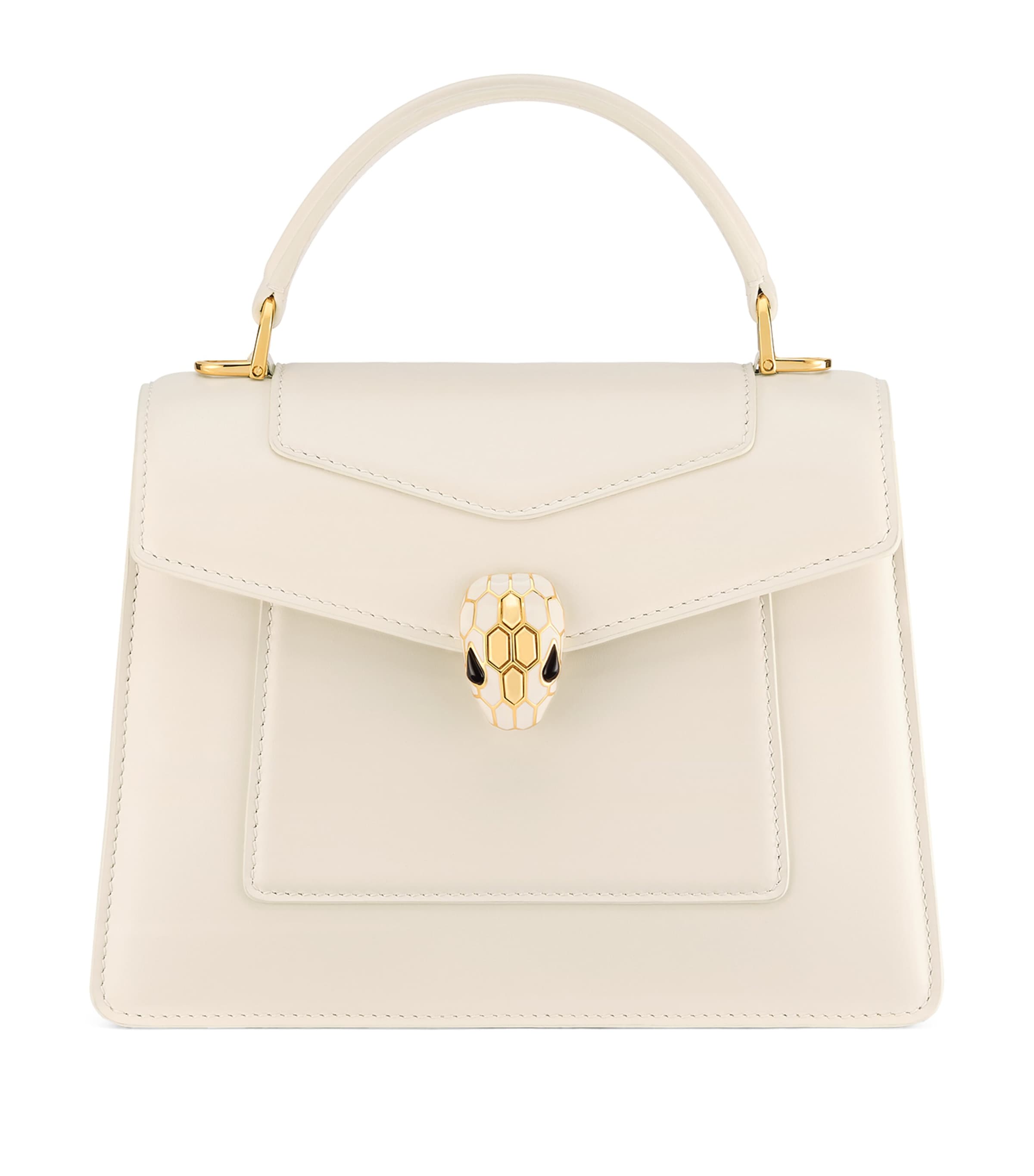 Small Leather Serpenti Forever Top-Handle Bag