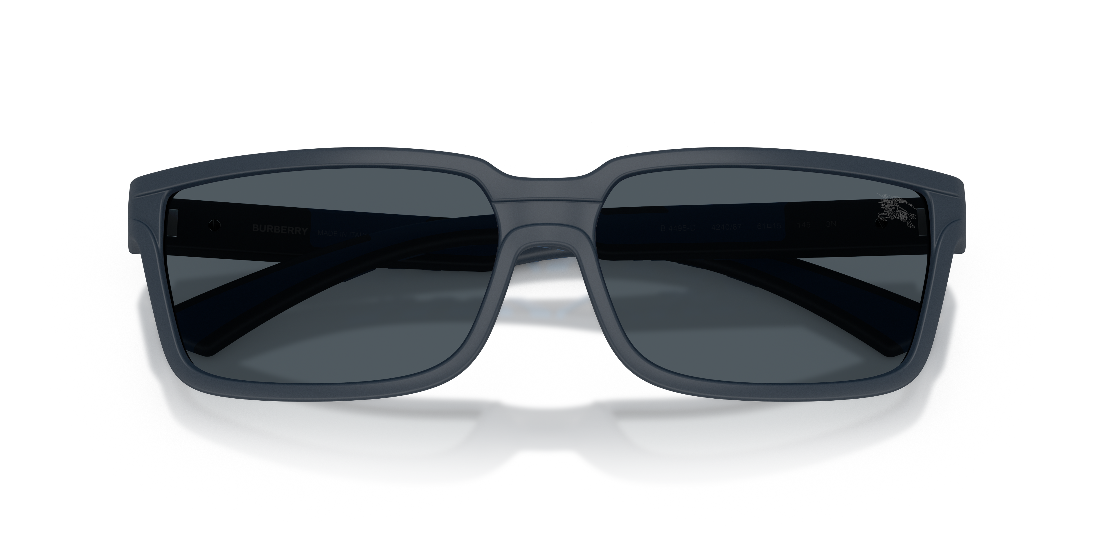 Burberry Man Burberry BE4495D 424087 Sunglasses Injected Blue Grey Squared Norma