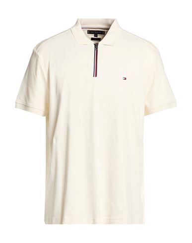 Man Polo shirt Ivory Size L Cotton