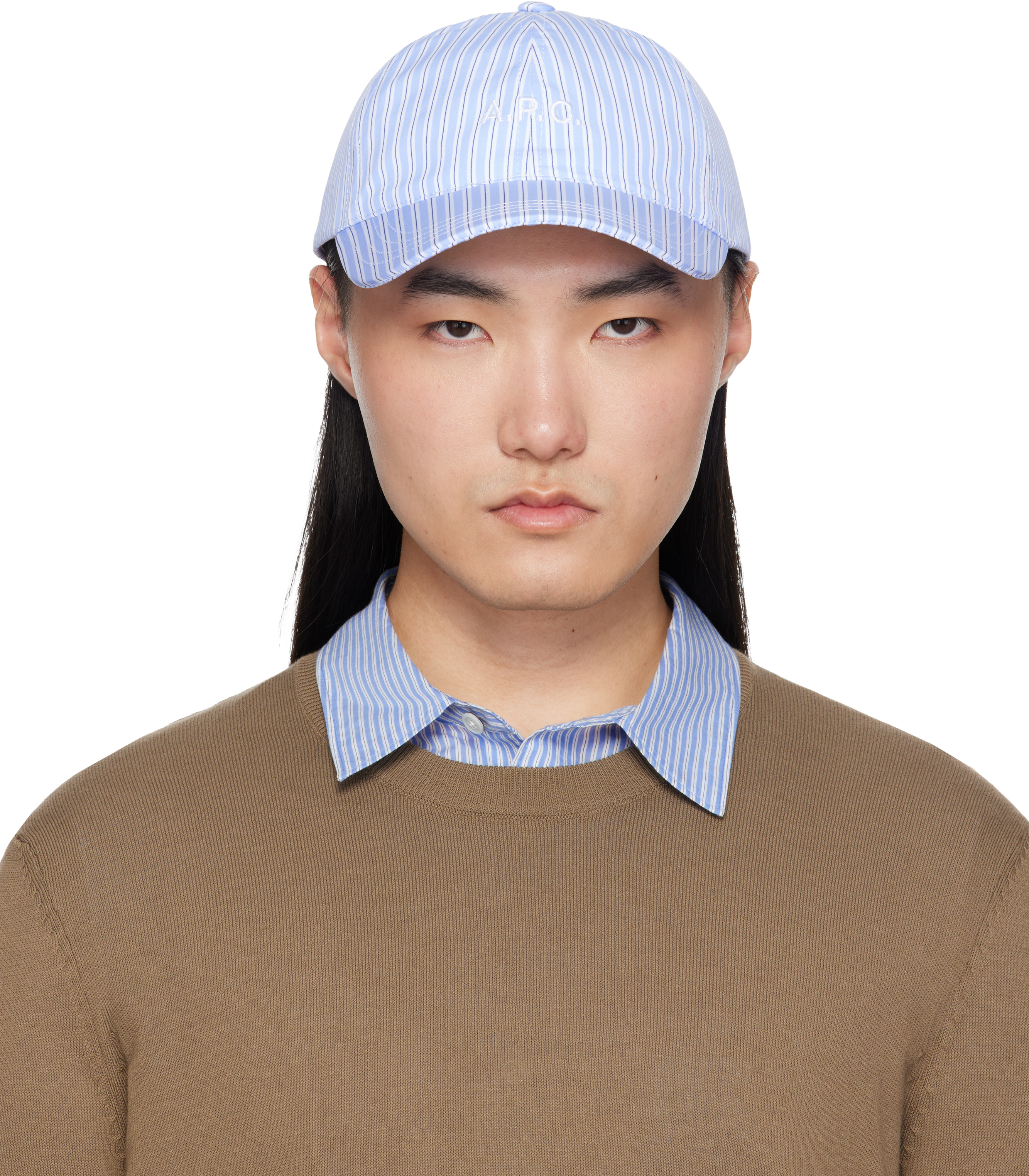 Blue & White Charlie Baseball Cap