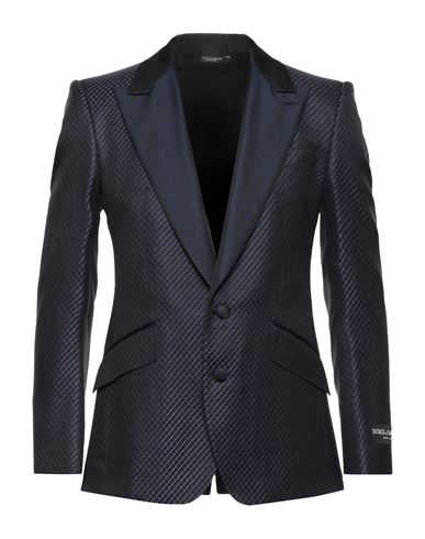 Man Blazer Midnight blue Size 34 Silk, Polyester
