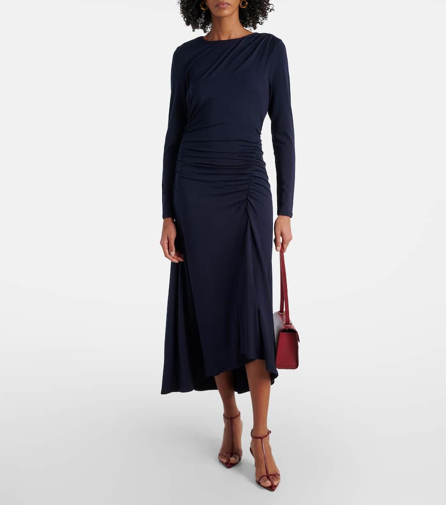 Gathered midi dress