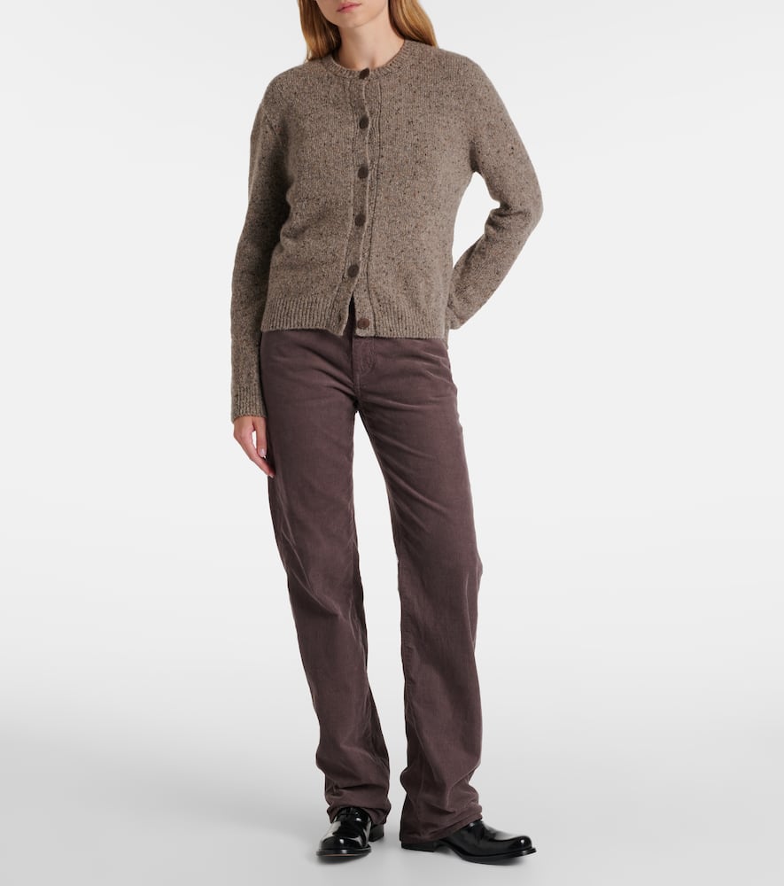 Carlyl mid-rise corduroy straight pants