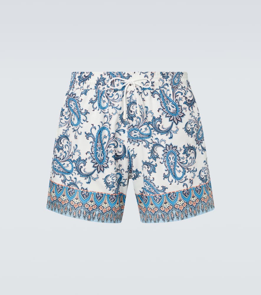 Paisley swim trunks