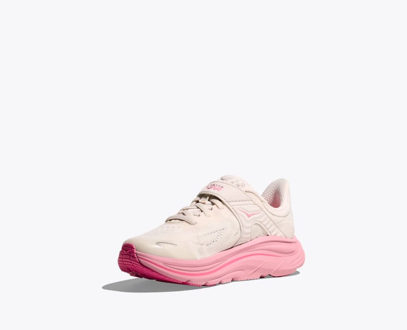 HOKA Clifton 10 Shoes in Rose Cream/Dried Rose