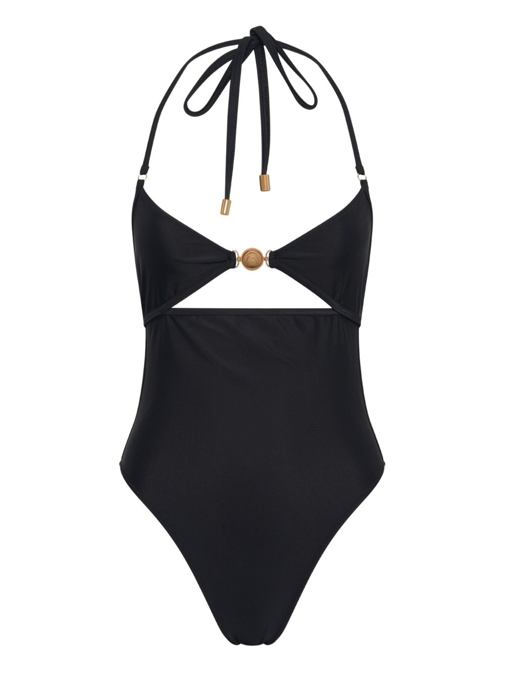 Marine Serre jersey swimsuit - Black