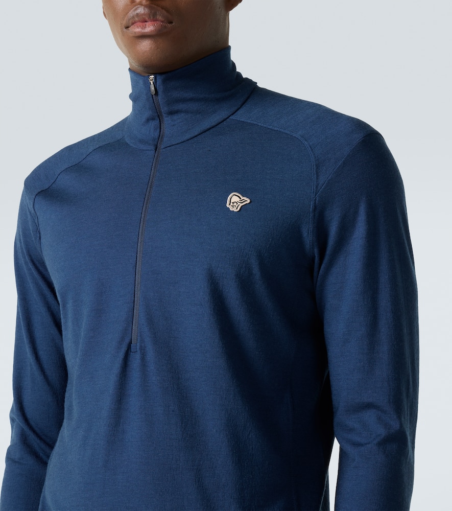 Norrøna Femund wool half-zip ski top