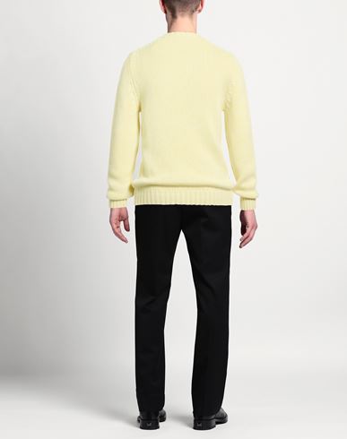 Man Sweater Pastel yellow Size 42 Cashmere