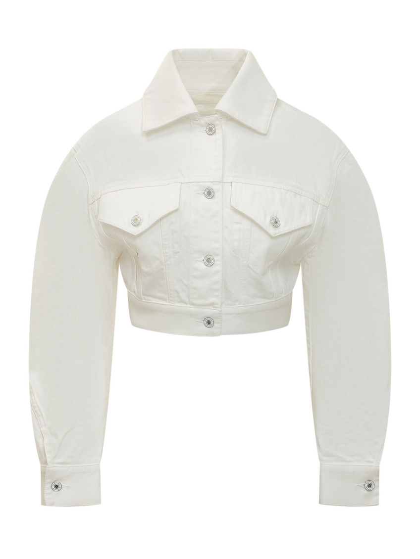 Cocoon Reversed-effect Raw Denim Jacket