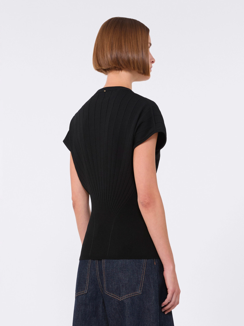 Ribbed Viscose Sweater