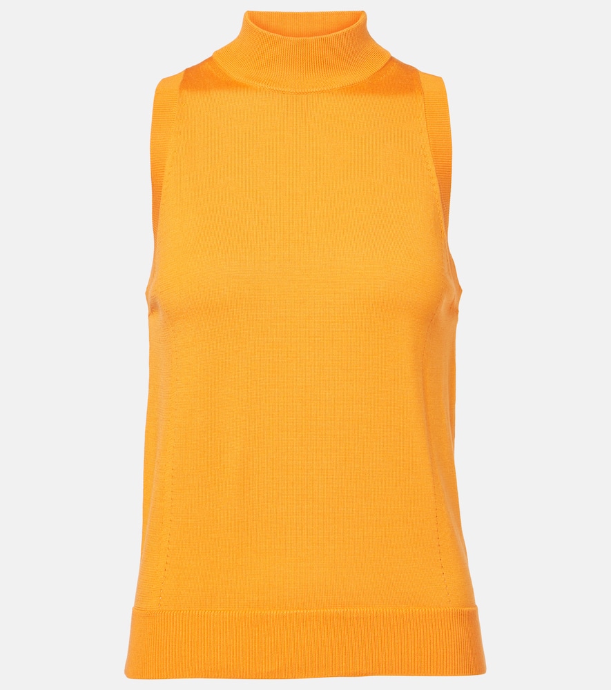 Carolina Herrera Cropped silk and cotton cardigan