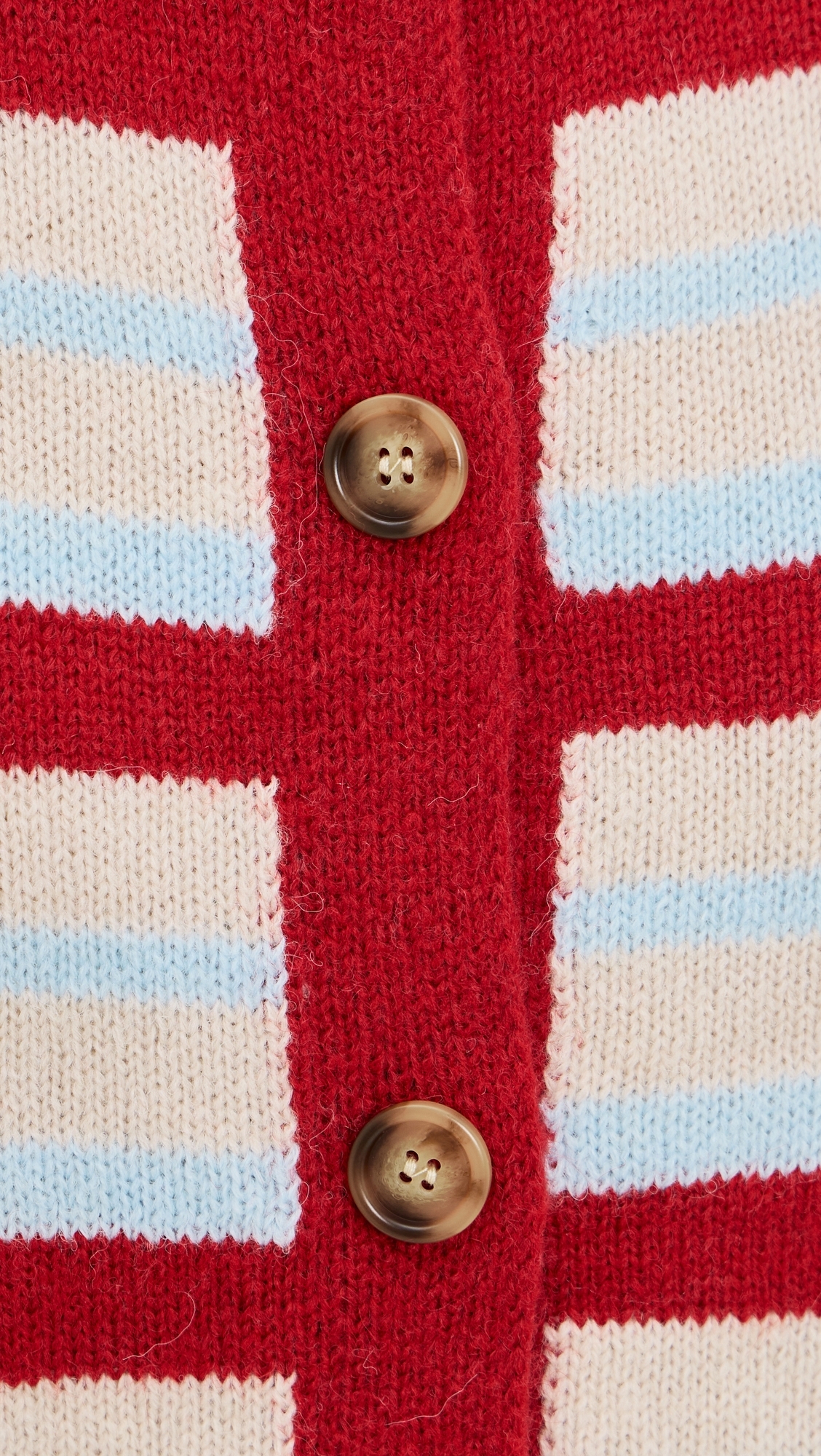 Millie Knit Cardigan Blue/Red Stripe M