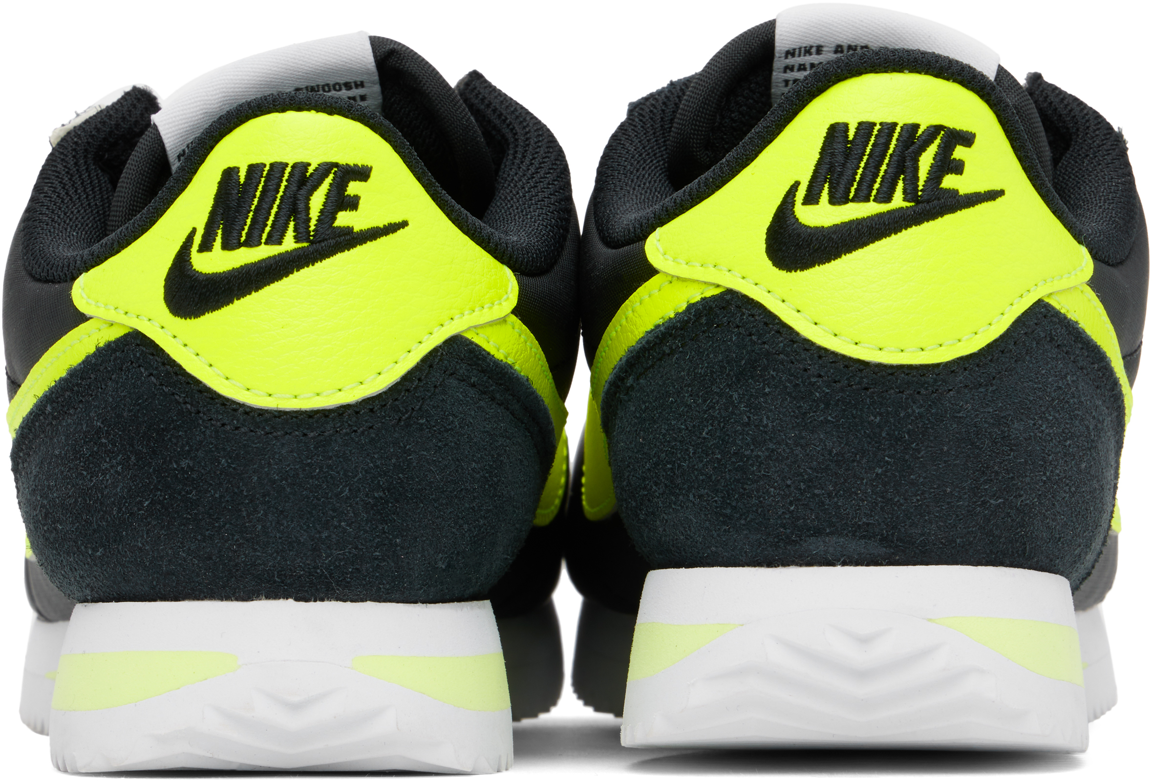 Black & Yellow Cortez Sneakers