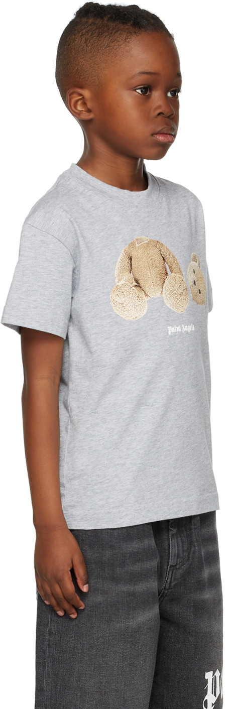 Kids Gray Teddy Bear T-Shirt