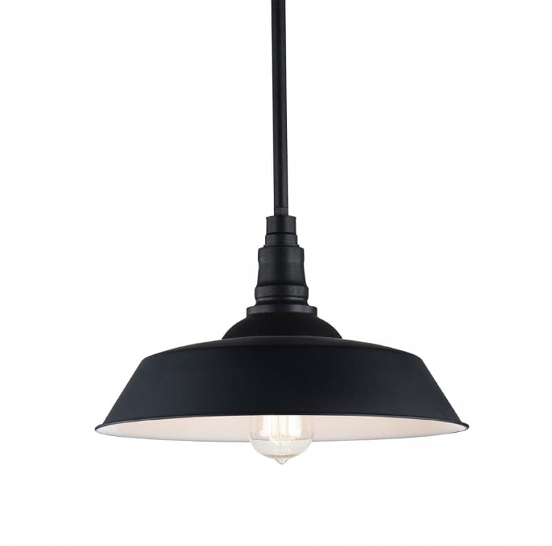Dark Grey One Light Pendant from the Scacchi Collection