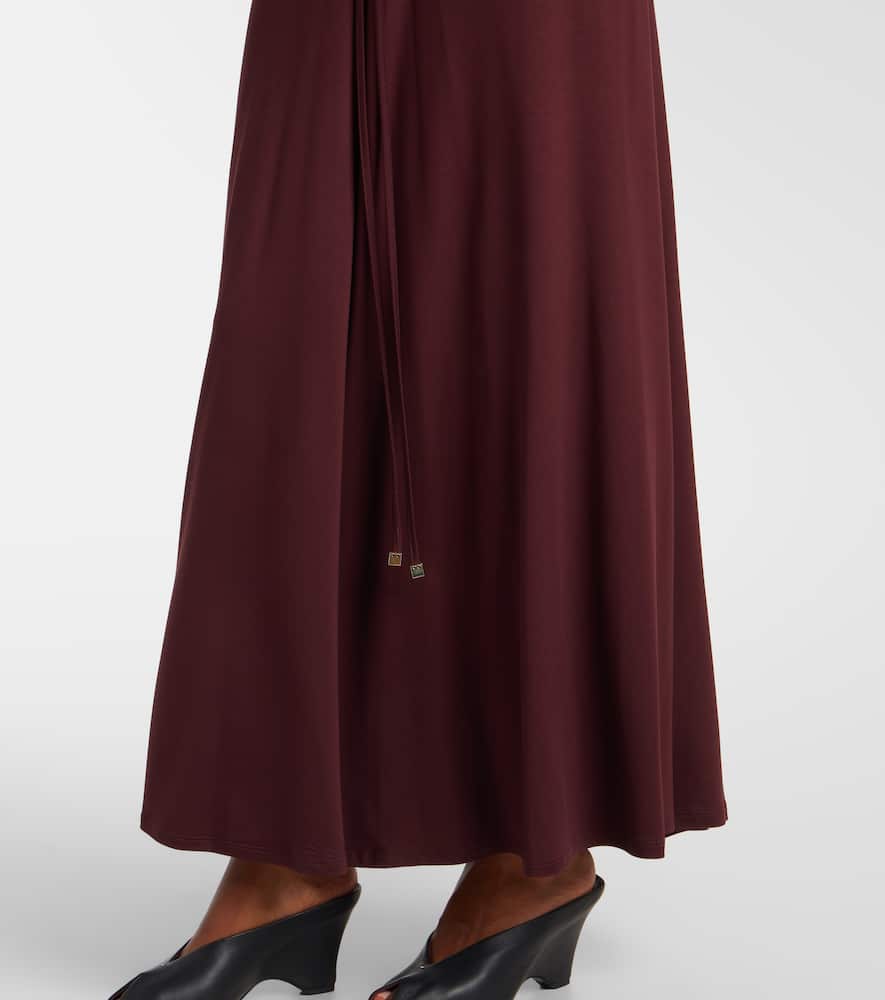 Doppia gathered maxi dress