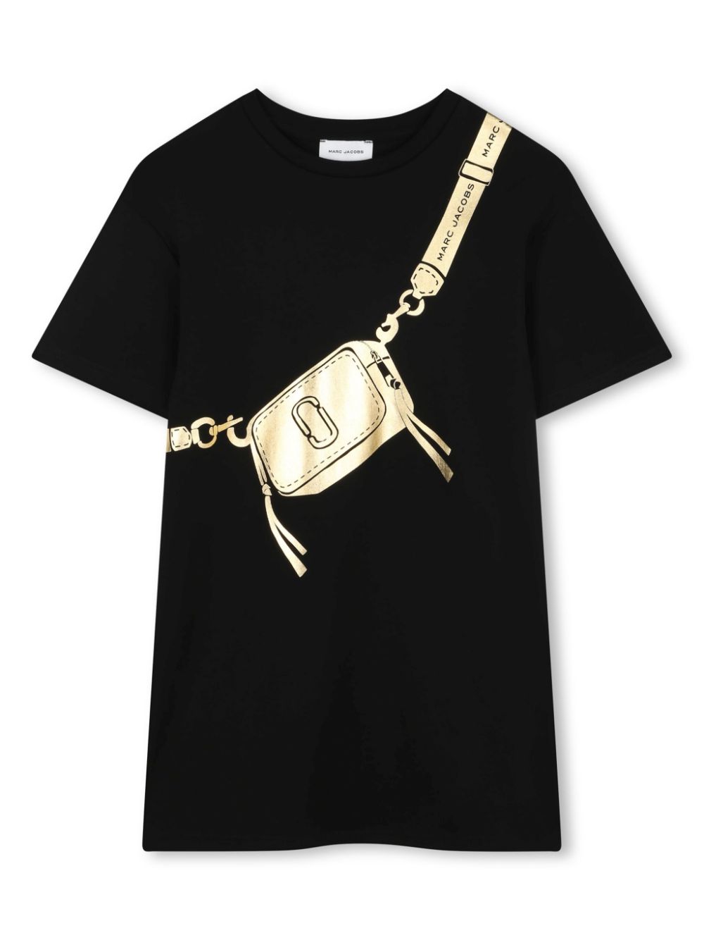 Snapshot t-shirt dress - Black