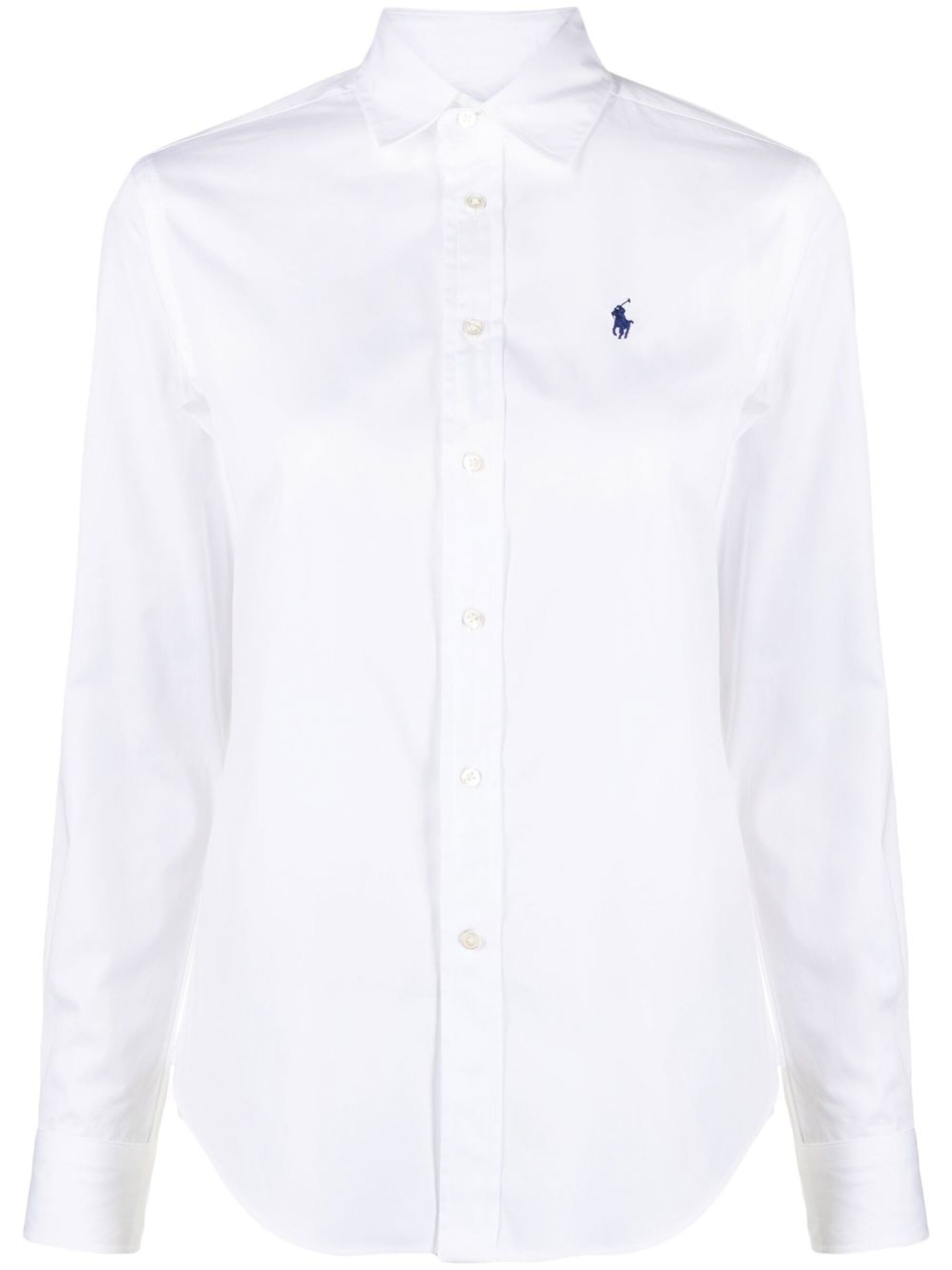 Button Front Shirt White Camicia - Women