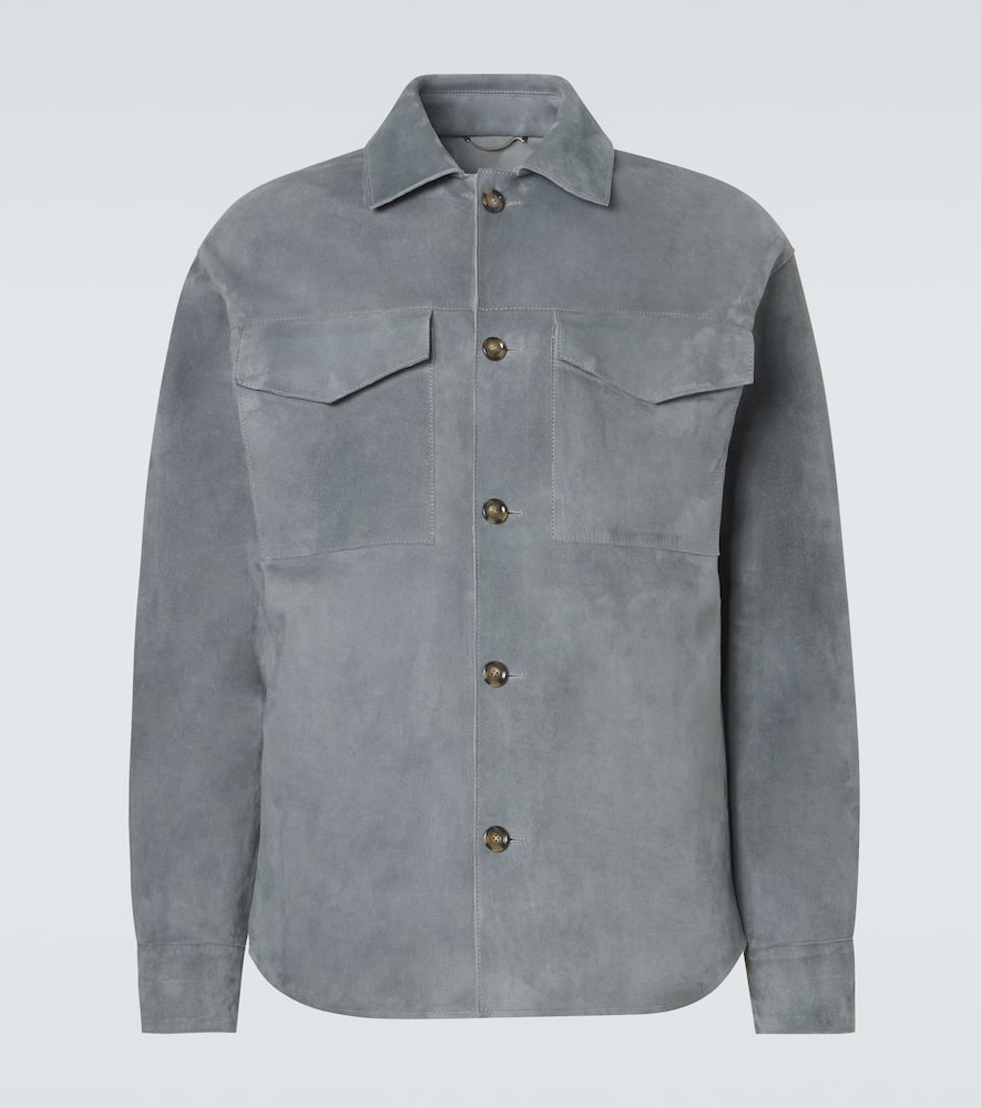 Suede overshirt