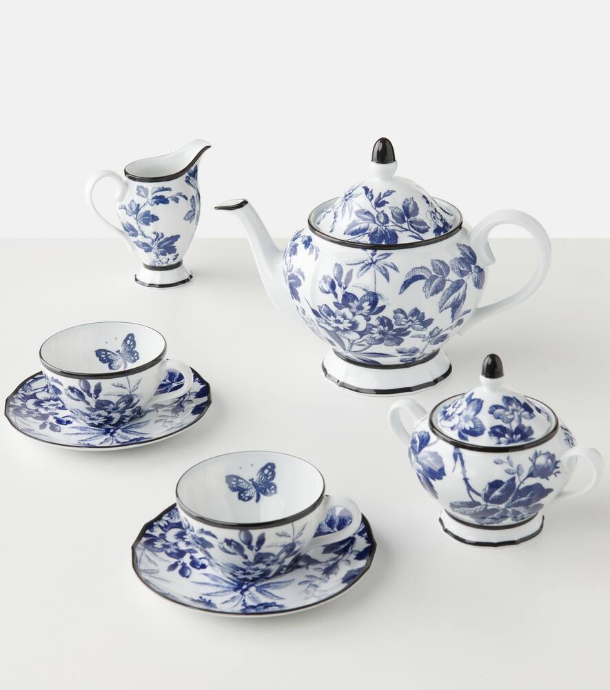 Gucci Herbarium porcelain sugar bowl