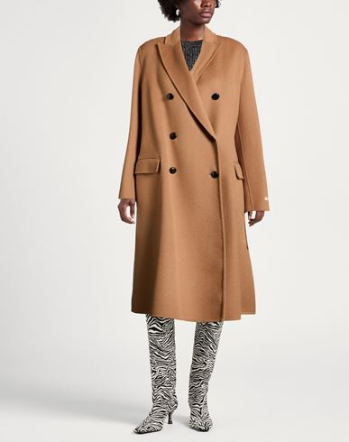 Paltò Woman Coat Camel Size 8 Wool, Nylon