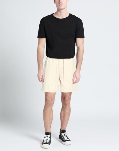 Man Shorts & Bermuda Shorts Beige Size 1 Cotton, Elastane